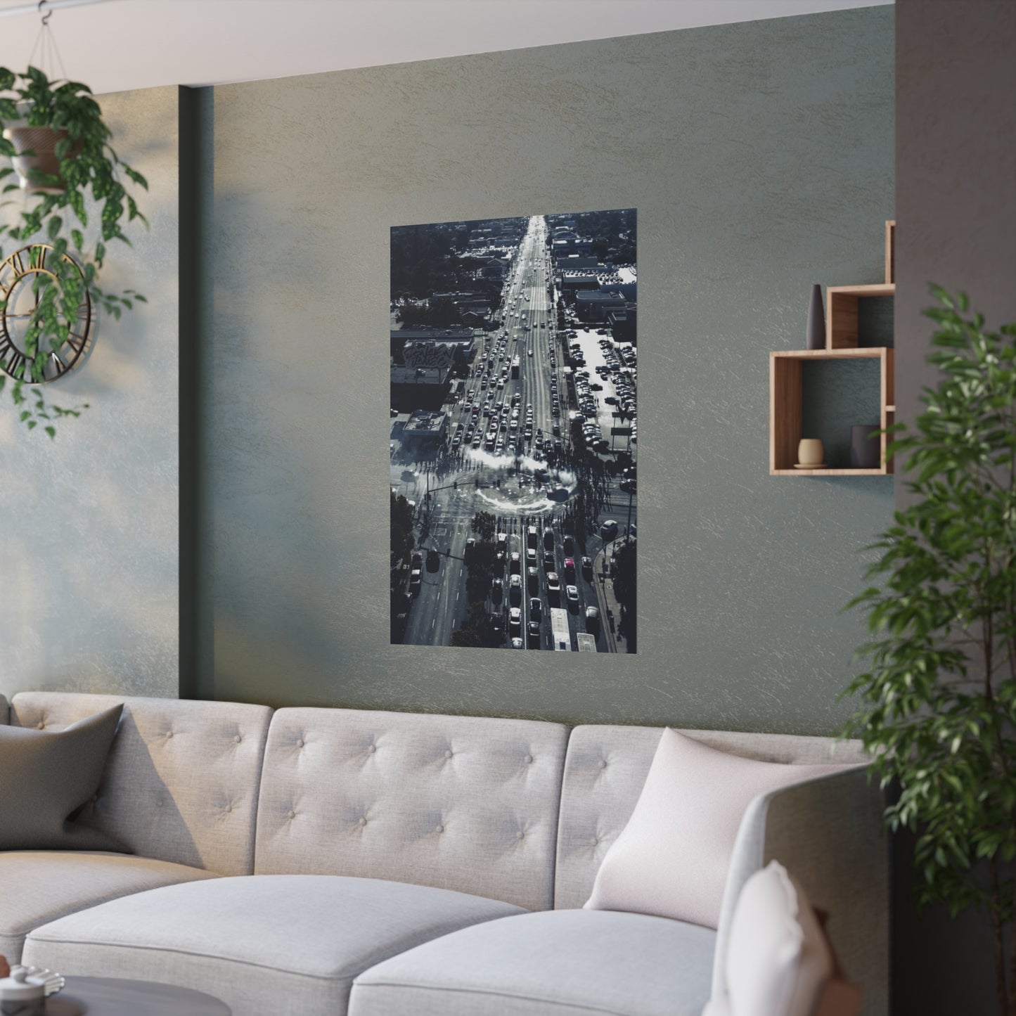 Aerial Street Graphic #606 Poster 24" x 36"