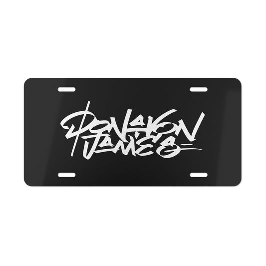 Donavon James Logo Vanity Plate