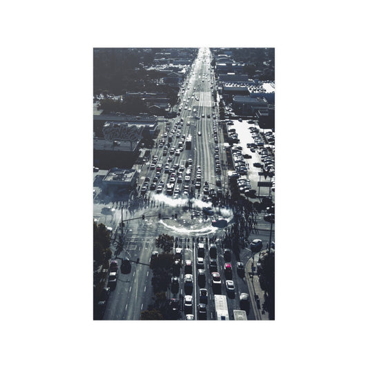 Aerial Street Graphic #606 Poster 24" x 36"