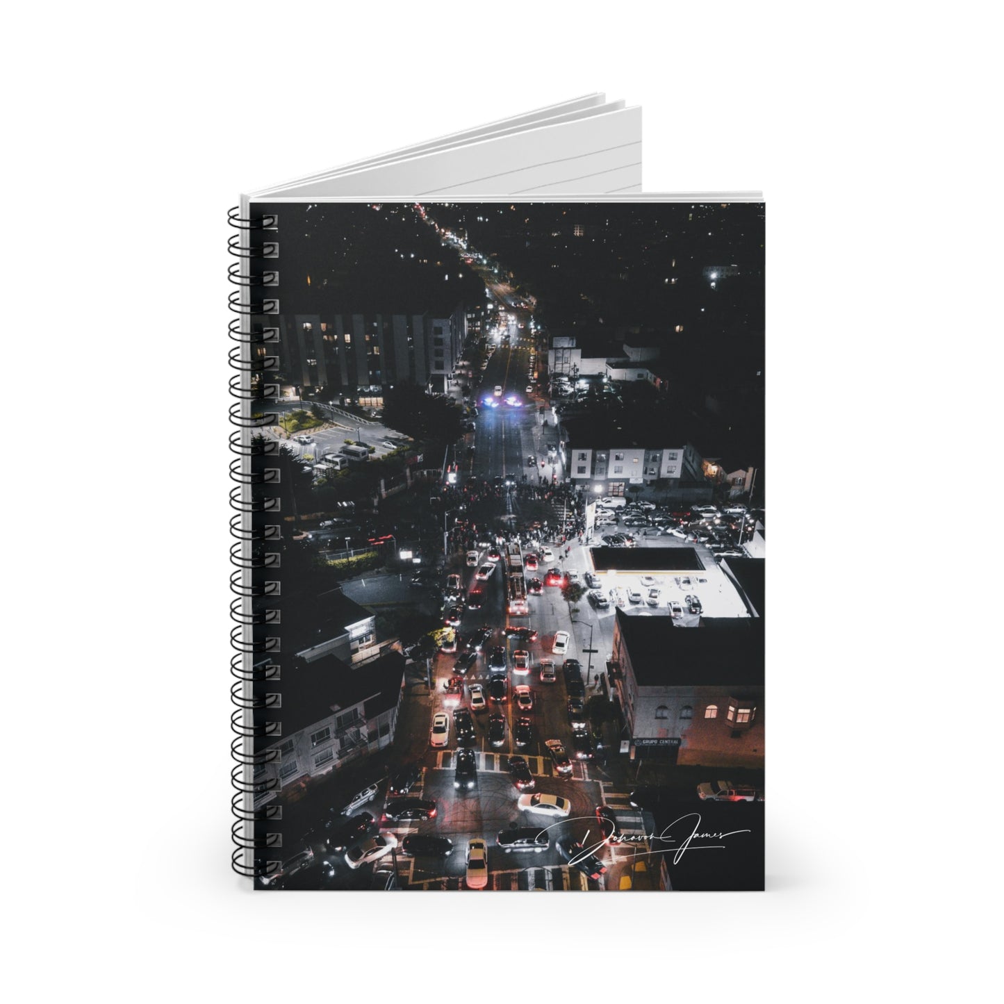 Aerial Street Graphic #609 Spiral Notebook