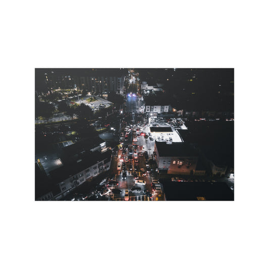 Aerial Street Graphic #609 Poster 36" x 24"