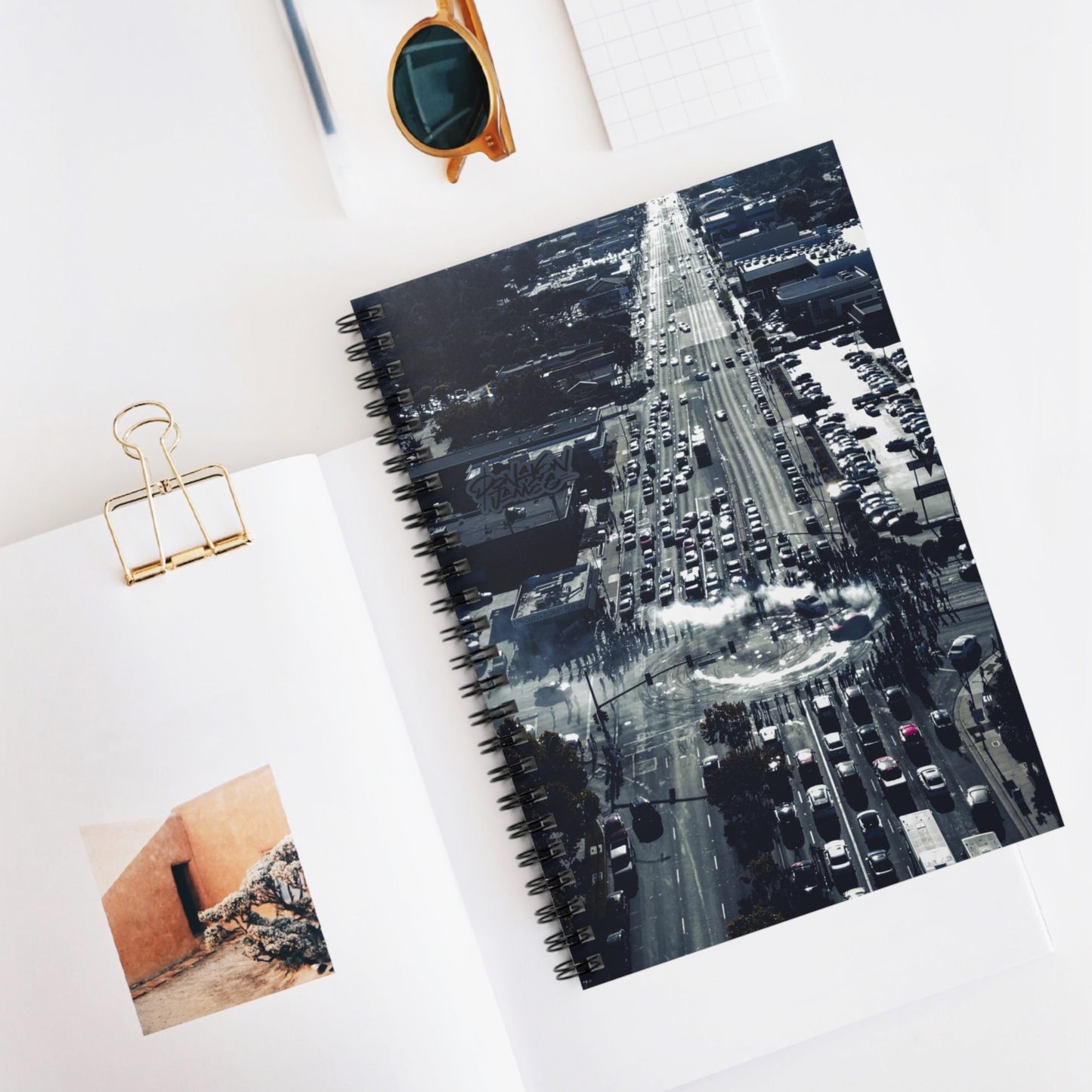 Aerial Street Graphic #606 Spiral Notebook