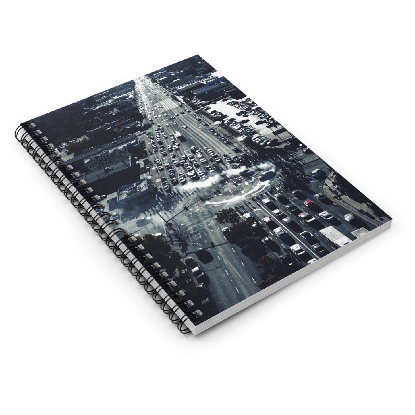 Aerial Street Graphic #606 Spiral Notebook