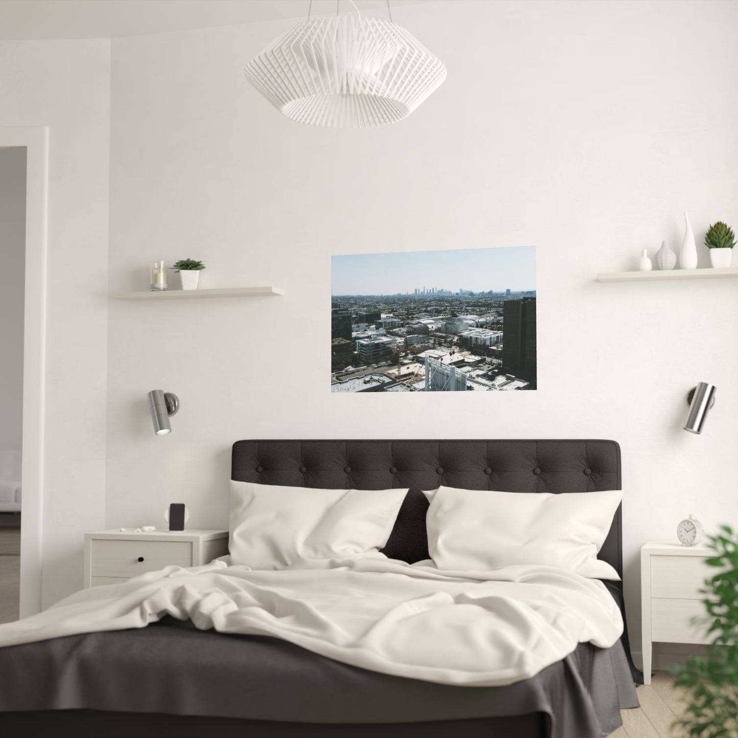 Aerial Landscape - LA Daytime Skyline Poster 36" x 24"