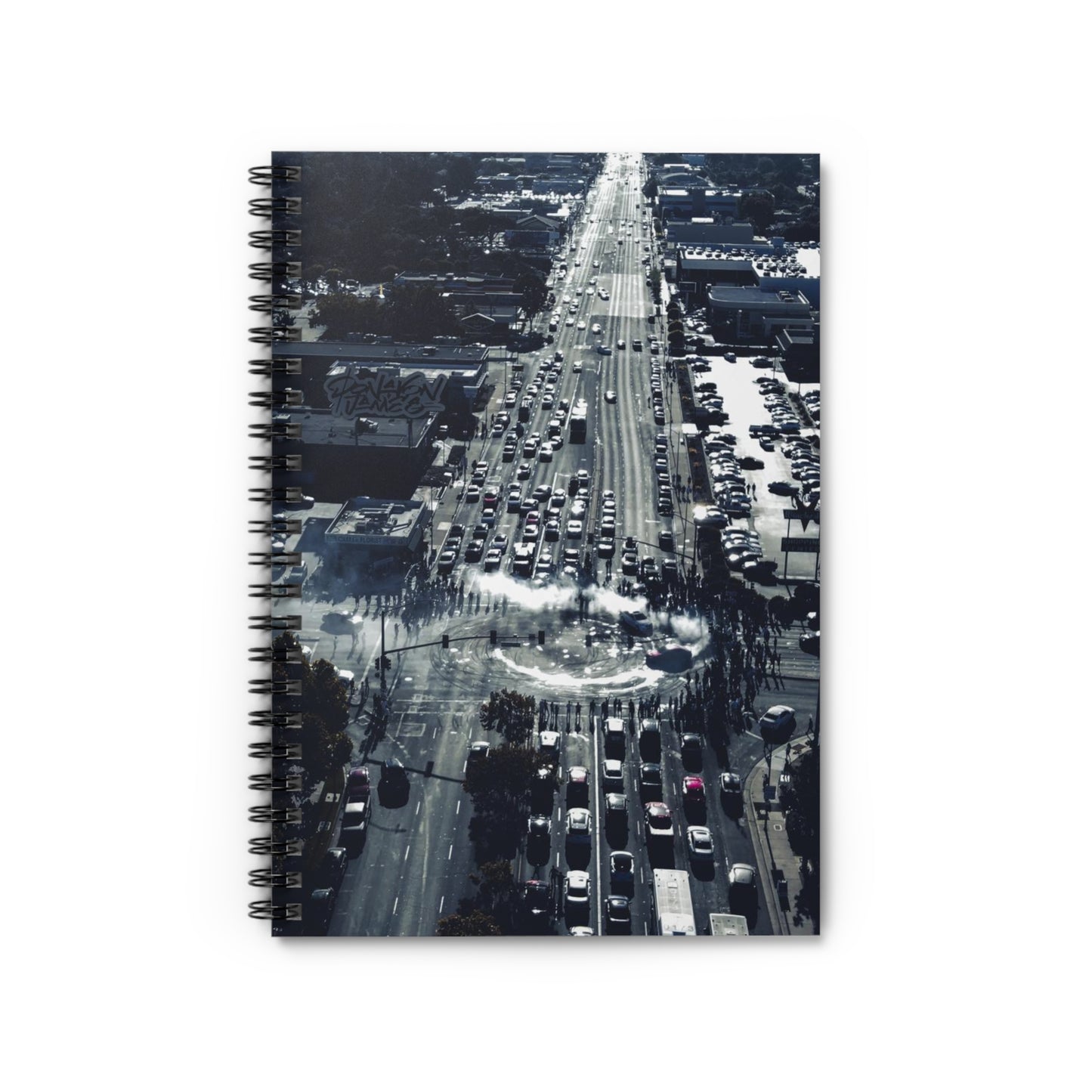Aerial Street Graphic #606 Spiral Notebook