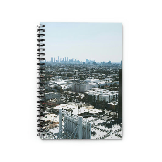 Aerial Landscape - LA Daytime Skyline Spiral Notebook
