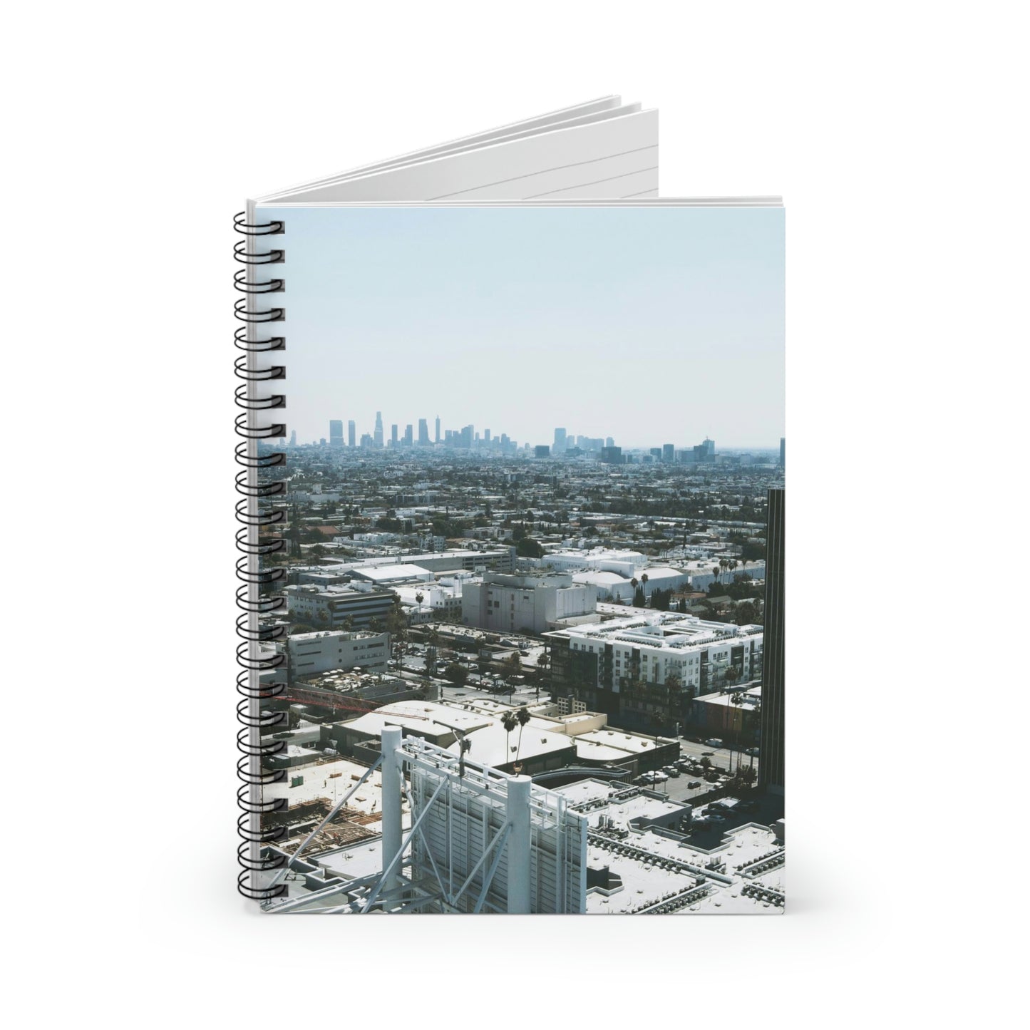 Aerial Landscape - LA Daytime Skyline Spiral Notebook